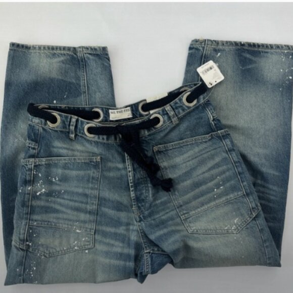 We The Free Moxie Pull-On Barrel Jeans Size 28 EUC - Picture 3 of 7